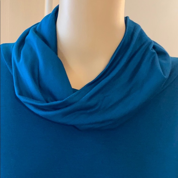 Liz Claiborne weekend Cowl neck Tahoe teal XLarge - Picture 5 of 8